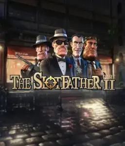 Step into the nefarious world of The Slotfather Part II game by Betsoft, showcasing a lineup of iconic mafia characters against a moody urban backdrop. This graphic portrays the gritty atmosphere of the mobster lifestyle with its vivid character design and suspenseful setting. Ideal for lovers of gangster-themed games, promising a gripping adventure. 