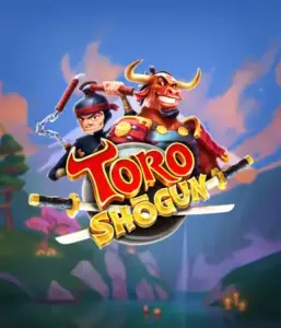 Dive into the dynamic world of the Toro Shogun game by ELK Studios, featuring a brave samurai and a playful red bull together on an adventure. This graphic captures the combination of animation-style Japanese adventure, set against a serene forest backdrop. Great for those interested in cultural fusions in gaming, offering a unique adventure.